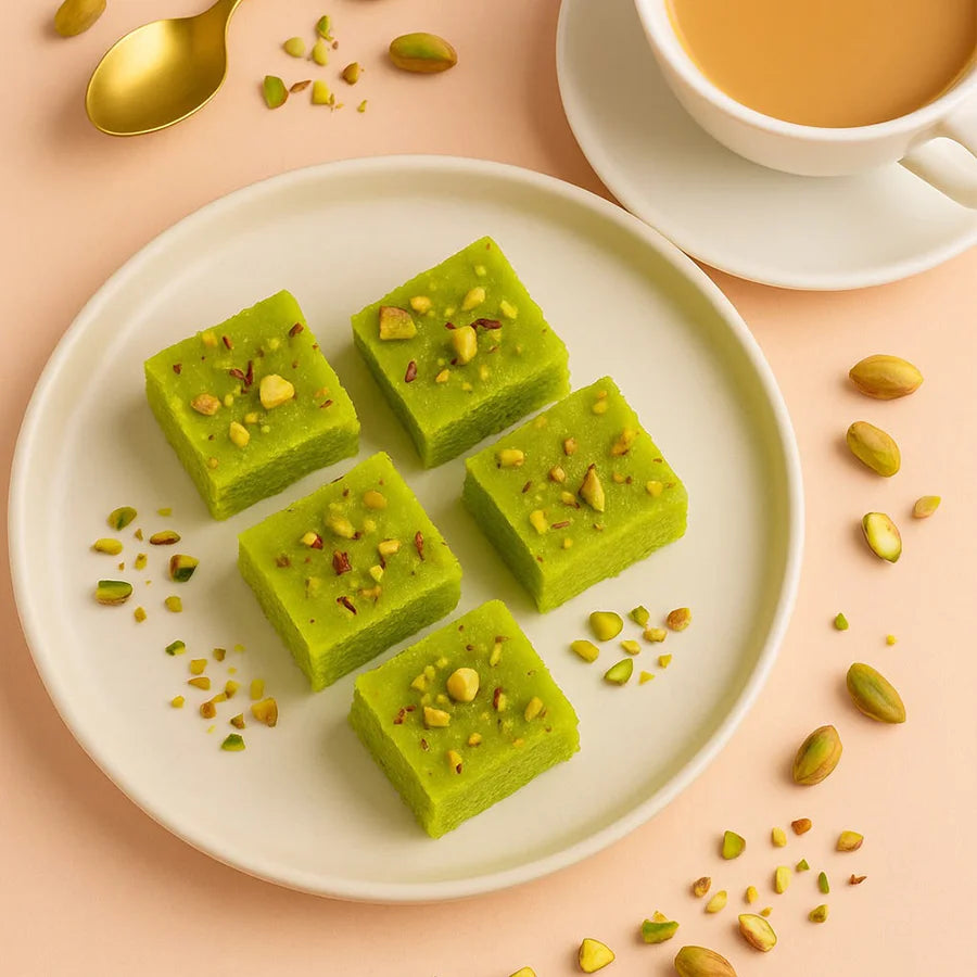 Pistachio Burfi